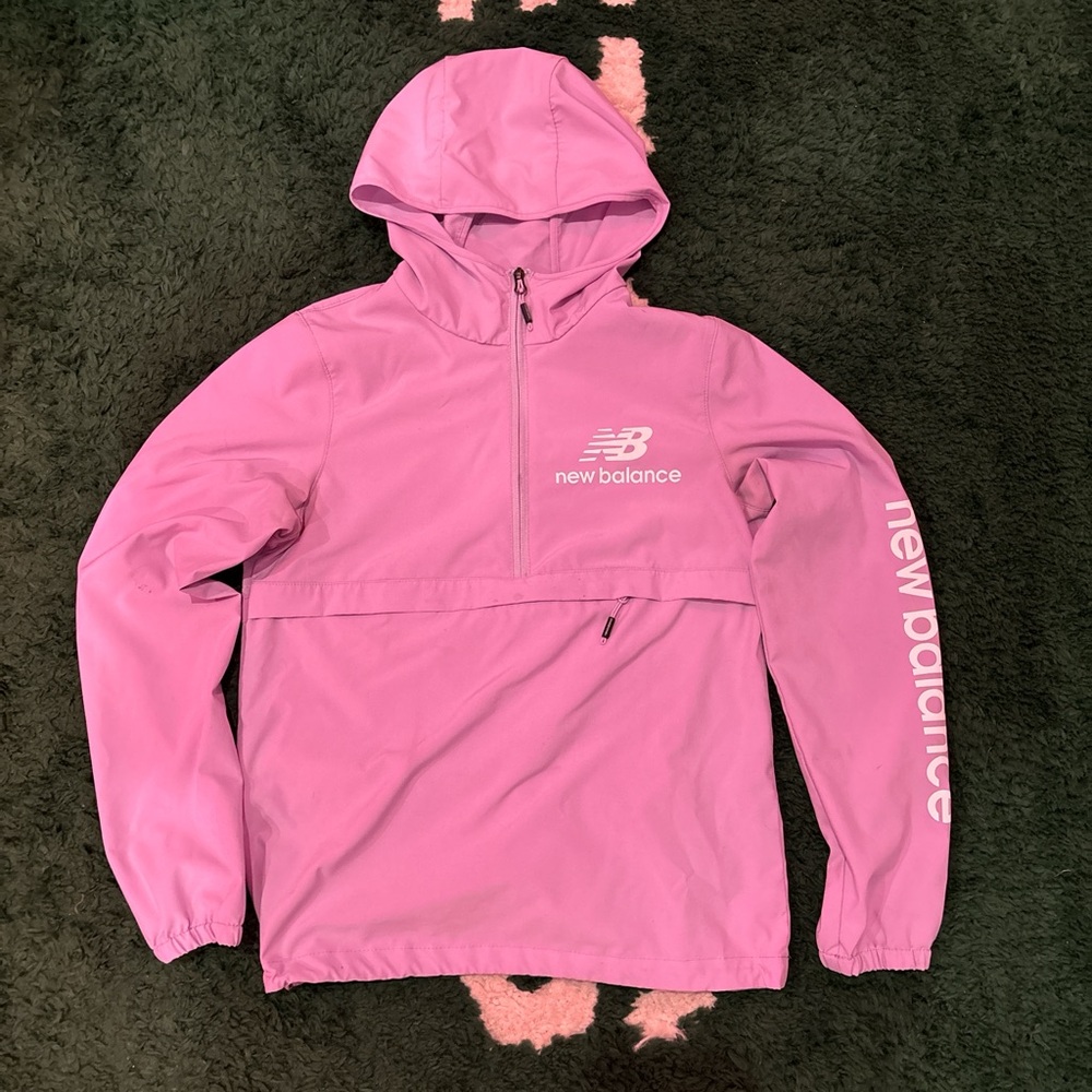 New Balance Pink Raincoat Lightweight Water-Resistant